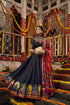 Shubhkala Black Silk Digital Printed Work Navratri Lehenga Choli